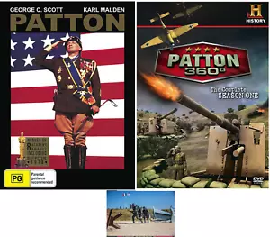 Patton Double Feature Patton George C Scott & Patton 360 + Normandy Art Card - Picture 1 of 4