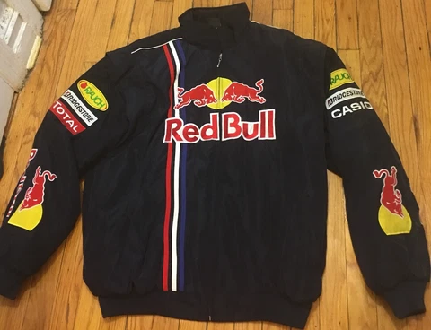 New York Jersey Red Bulls Racing Jacket XL Soccer MLS NY NJ NASCAR Bull Bomber Cover
