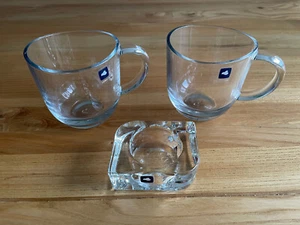 2er Set Teetasse und ein Kerzenhalter, Glas, Leonardo, neuwertig - Bild 1 von 7
