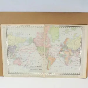 The World and Philippine Island Rand McNally 1898 Atlas of the World 14" x 22" - Picture 1 of 16