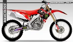Maxcross Design Graphic kit Decal Sticker FOR HONDA 2009-2013 CRF250R CRF450R - Picture 1 of 2