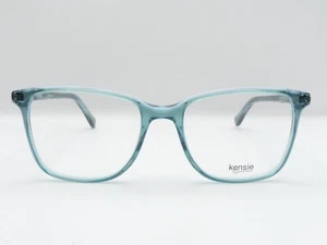 KENSIE APPRECIATE SQUARE FULL RIM EYEGLASS FRAMES CLEAR GREEN 51-17-140 NEW - Picture 1 of 5
