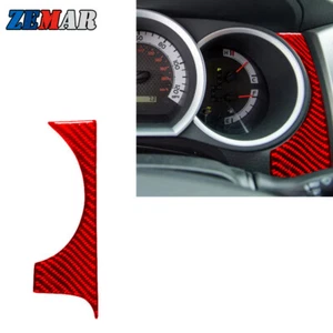 Red Carbon Fiber Speedometer Right Side Sticker Trim For Toyota Tacoma 2012-2015 - Foto 1 di 11