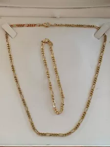 Avon Figaro chain necklace with matching bracelet for men or women - Picture 1 of 4