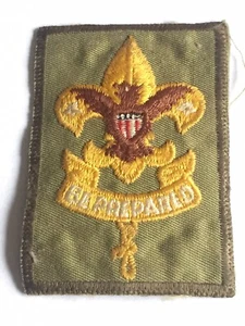 3"" BSA Abzeichen ""Be Prepared"" Aufnäher bestickt Pfadfinder Vintage sehr schön! - Bild 1 von 4