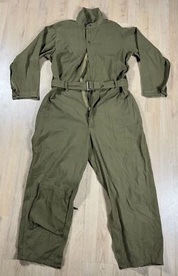 WW2 era US Army Air Corps Force Type A-4 Flight Suit Coveralls w/ Belt - Image 1 of 4
