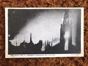 Postal vintage. El Gran Incendio George Street Leicester 1911. (BX12) - Imagen 1 de 2