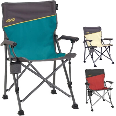 UQUIP Sedia da Campeggio Roxy Sedia da Spiaggia Pieghevole Pieghevole Acciaio 120 kg - Immagine 1 di 4