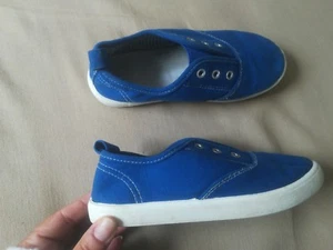 Jungen Sommer Schuhe Gr 31 blau weiß Stoff H&M - Bild 1 von 5
