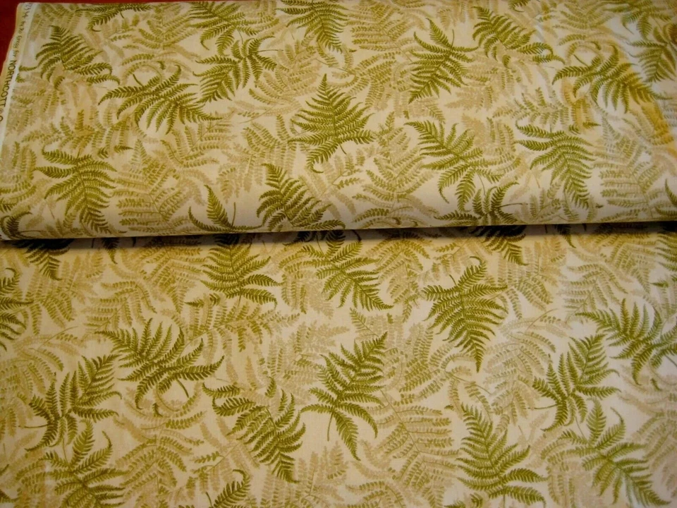 5 Yards quilter quilt Fabric cotton Leaves Northcott Fernwood Ro Gregg - Image 1 of 3