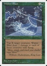 Winter Blast 4th Fourth Edition NM-LP English MTG Magic Uncommon Green Sorcery