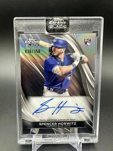 2024 Topps Chrome Black Spencer Horwitz Rookie Auto /150 Toronto Blue Jays - Picture 1 of 2
