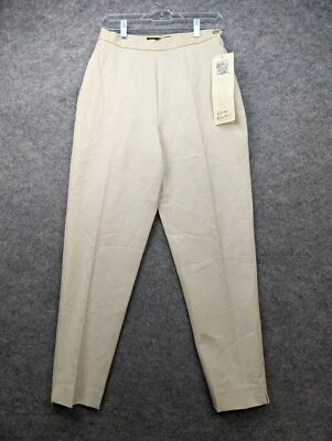 Брюки женские Esprit de Corps x Susie Tompkins 10 бежевые с высокой талией винтажные - Изображение 1 из 4