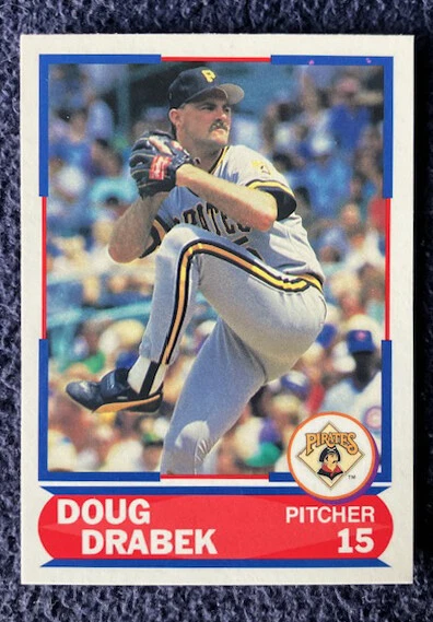 Nothing But: Doug Drabek, topps, Fleer, UD etc. 1986-1998. M-G. base, RC - Image 1 of 1
