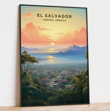 El Salvador Travel Poster Art Print
