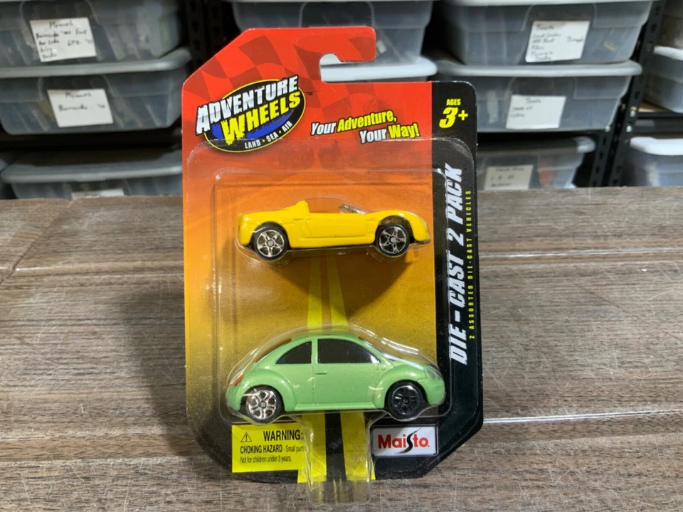 PACK DE 2 ESCARABAJO VW AMARILLO OPEL VERDE MAISTO Foto 1 de 1