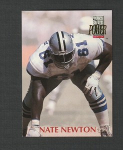 1992 Pro Set Power Nate Newton #61 Dallas Cowboys