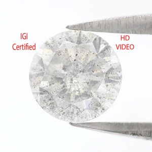 0.73 CT IGI Certified Natural Round Diamond 5.70 MM Light Brown Diamond QL2144 - Picture 1 of 10