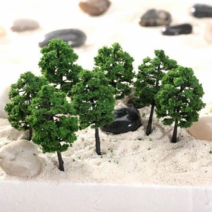 10 PIEZAS Modelo Tren de Árbol RR Ferrocarril Juego de Guerra Paisaje Parque Calle Diseño HO N Escala - Imagen 1 de 11