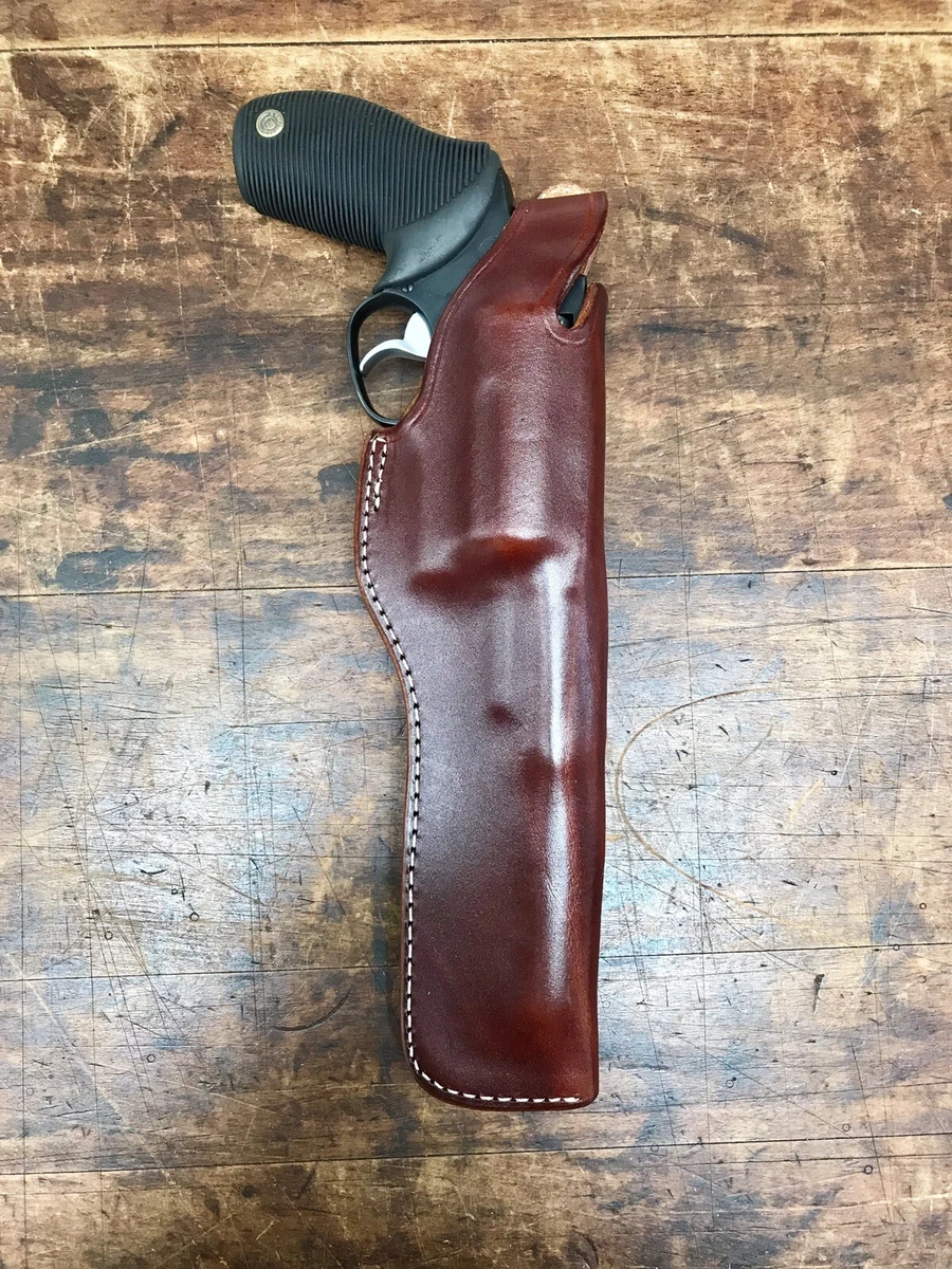 Azula Leather Strong Side Holster For Smith & Wesson N Frame Revolvers | Right Hand Black Outdoor Gun Holster
