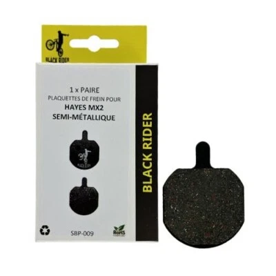 jeu plaquettes de frein BLACK RIDER HAYES MX2 semi métallique SBP-009 - Photo 1/2