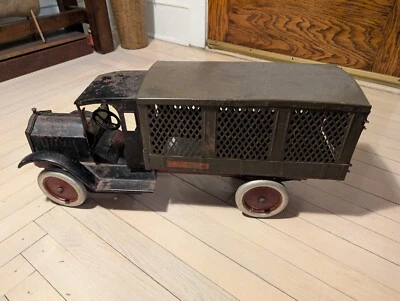 Antiguo camión de correo Keystone Packard de 1920 acero prensado raro Foto 1 de 4