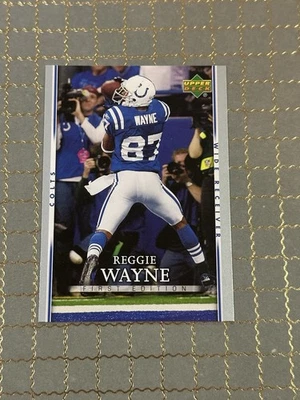 2007 Upper Deck First Edition Reggie Wayne #42 Indianapolis Colts (S) - Image 1 of 2
