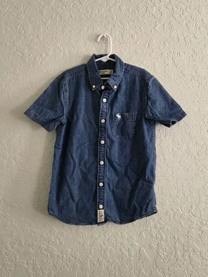 Abercrombie Kids Boys Denim Button Down Shirt - Image 1 of 4