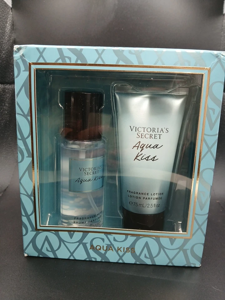 Victoria Secret Aqua Kiss Set de Regalo Fragancia Bruma y Fragancia Loción Foto 1 de 4