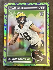 2025 Score - Rookies Colston Loveland #31 Green Foil Bats 102/399 (RC) - Bild 1 von 2
