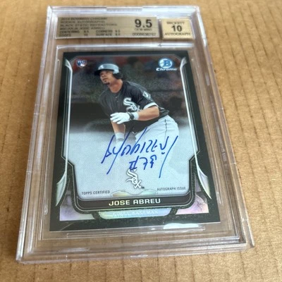 Bowman 2014 cromo automático negro estático SSP/15 BGS GEM Jose Abreu RC #BCARJA (f3) Foto 1 de 4