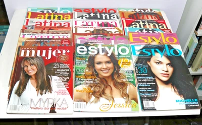 22x Latina Estylo Siempre Mujer Magazines Lot 2000s Hispanic Culture Fashion - Image 1 of 4