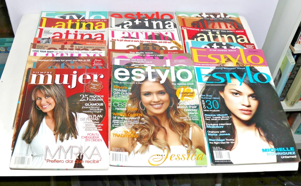 22x Latina Estylo Siempre Mujer Magazines Lot 2000s Hispanic Culture Fashion - Image 1 of 4