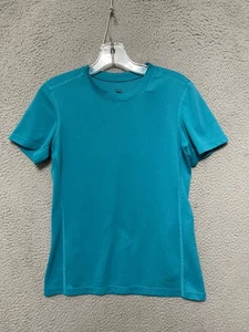 REI Shirt Womens Shirt Size Medium Blue Short Sleeve Adult Polyester - Picture 1 of 5