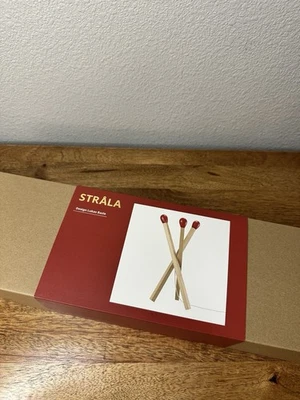 Ikea Strala Matchstick LED Floor Lamp New in Box Tall Modern Wood Viral Light - Image 1 of 4