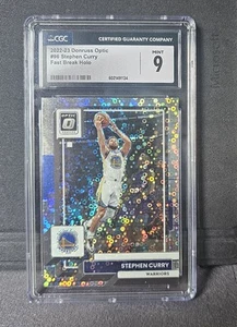 2022-23 Optic Stephen Curry Fast Break Holo CGC 9 🔥 Warriors All-Star MVP - Picture 1 of 2