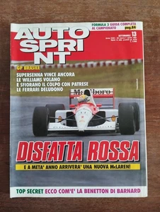 1991 04 01 AUTOSPRINT 01 APRILE 1991 N.13 ANNO XXXI SENNA PATRESE MCLAREN - Foto 1 di 9