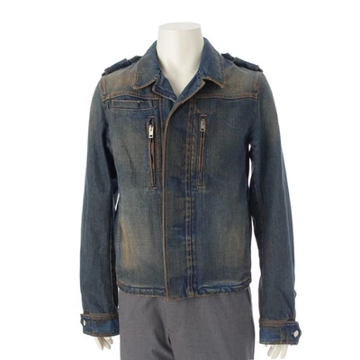 Chaqueta de mezclilla de algodón DIOR HOMME 05SS Eddy Period Chaqueta de mezclilla roja oxidada Foto 1 de 4