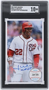 Juan Soto Nationals Signed 2020 Topps Archives 64' Giant #640-JS SGC 10 Card - Picture 1 of 3