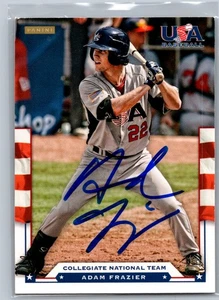 2012 Panini USA Baseball #9 Adam Frazier handsigniert/signed USA - Bild 1 von 2
