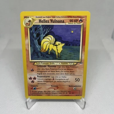 Pokemon Karte Helles Vulnona 50/105 - Neo Destiny - Deutsch -Neuwertig - Bild 1 von 3
