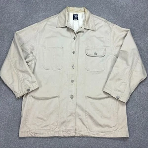 Gap Jacket Adult Medium Brown Hunting Canvas Barn Chore Utility Lined Coat Mens - Picture 1 of 9