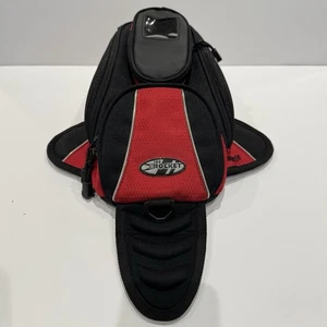Joe Rocket Manta Bolsa Tanque Magnética Roja Negra Motocicleta Montar en Bicicleta - Imagen 1 de 13