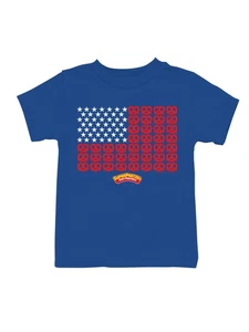 Officially Licensed Super Pretzel Pretzel Stars and Stripes Youth's T-shirt - Picture 1 of 6