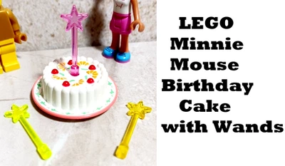LEGO Cake FRUIT Topping Lot of 3 Wands Minnie Mouse Super Condition RARE Unique - Image 1 of 3