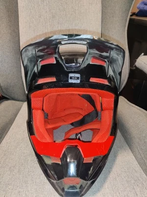 CASCO FOX RACING V1 CORE KARRERA MX NEGRO/ROJO/BLANCO MOTOCROSS/ATV Excelente FORMA Foto 1 de 4