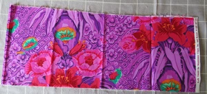 KAFFE FASSETT LILIES PURPLE GP45 8” X WOF original issue - Picture 1 of 2