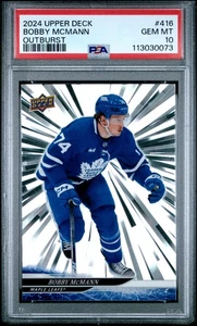 2024 Upper Deck #416 Bobby Mcmann Outburst PSA 10 - Picture 1 of 2