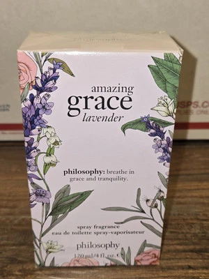 ¡Sellado! Philosophy Amazing Grace Lavanda Eau de Toilette EDT Perfume Spray 4oz. Foto 1 de 4