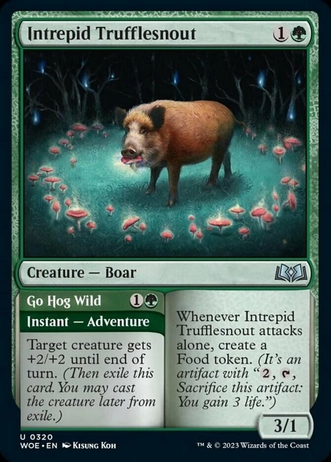 x1 Intrepid Trufflesnout // Go Hog Wild - Wilds of Eldraine - NM - MTG - Image 1 of 1